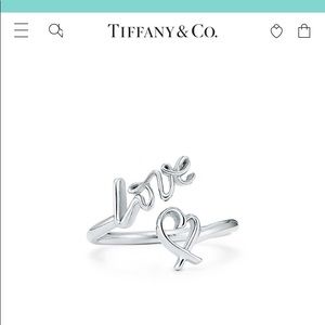 Tiffany Love Heart Ring